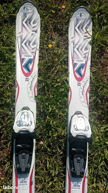 Ski Adulte K2 STRIKE 124 Cm + Fixations - Occasion Bon État