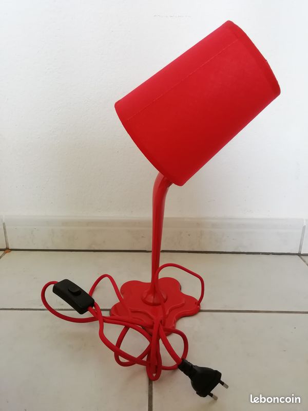 Lampe de Bureau Deco ROUGE VIF DESIGN ET ELEGANCE (image 1)