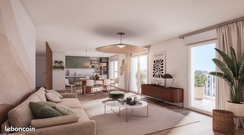 Appartement 3 pièces 63 m² · à Rennes · 63 m² · 320 895 €