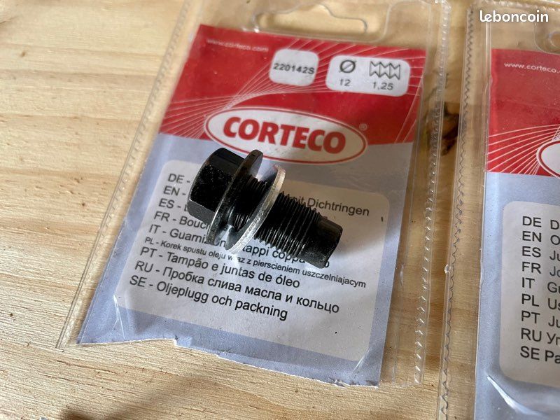 Vis-Bouchon Corteco 220124S - M14x1,50, 16mm - Pour Carter D'Huile Volkswagen, Seat - Avec Joint