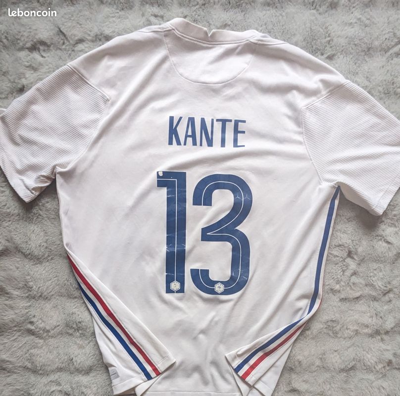 Flocage Officiel Footpress - France 2 étoiles KANTÉ 2018 - Domicile Blanc