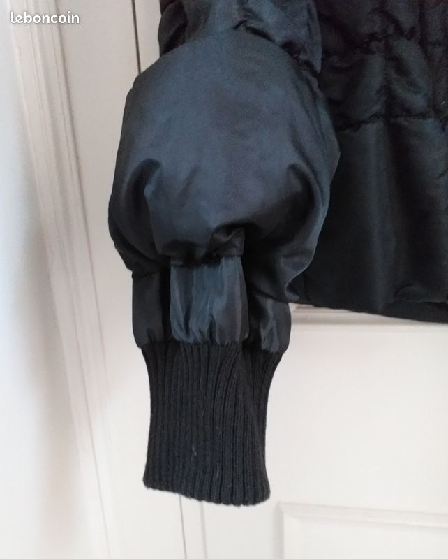 Blouson Doudoune Matelassé Phildar - Taille 38, Noir, Occasion En Très Bon état