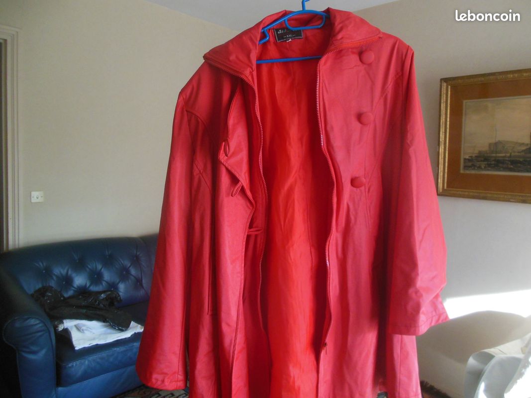 Imperméable rouge XXL 6 (image 1)