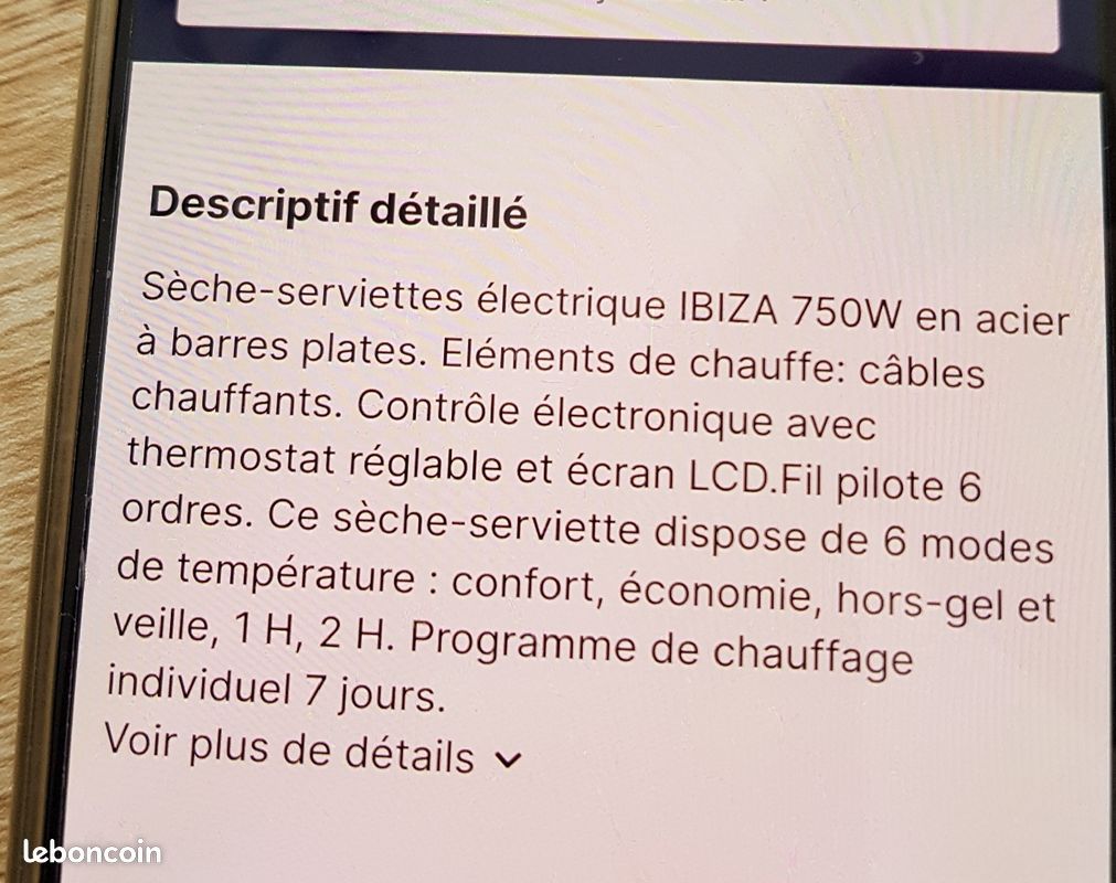 Radiateur seche serviette (image 4)