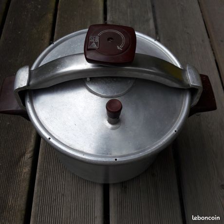 Cocotte-minute SEB Ancienne 8 Litres Aluminium Orange – Parfaite Pour Le Gaz