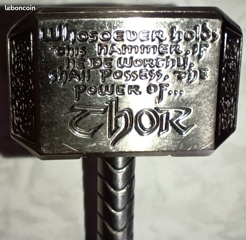Marvel Porte-Clés Mjolnir Marteau De Thor 3D Métal - Officiel