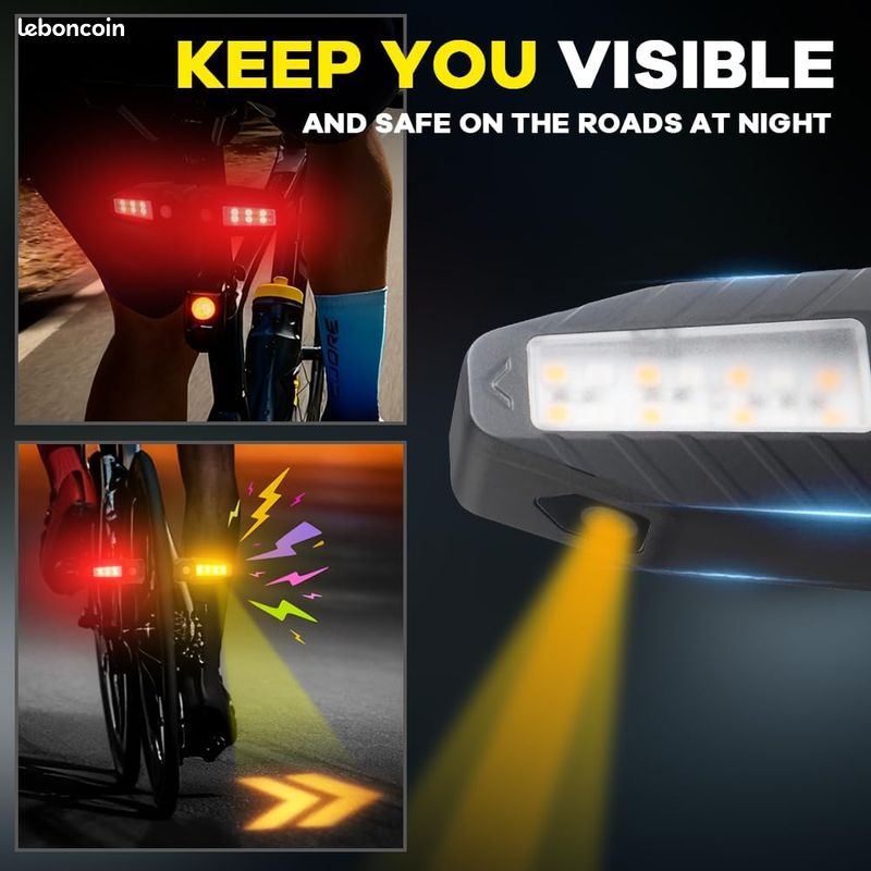 Meilan X5 vélo feu arrière vélo télécommande sans fil lumière