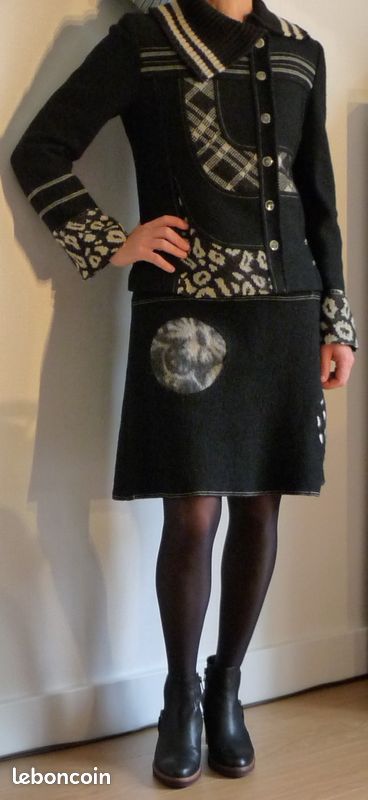 Robe 100% laine FEMMES JE VOUS AIME T38 - EXC ETAT (image 3)