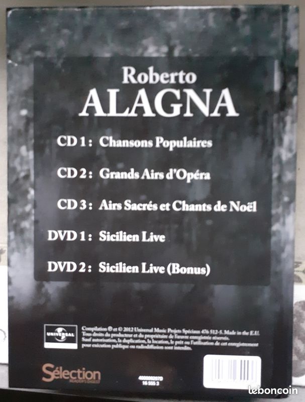 Coffret de musique Roberto Alagna (image 4)