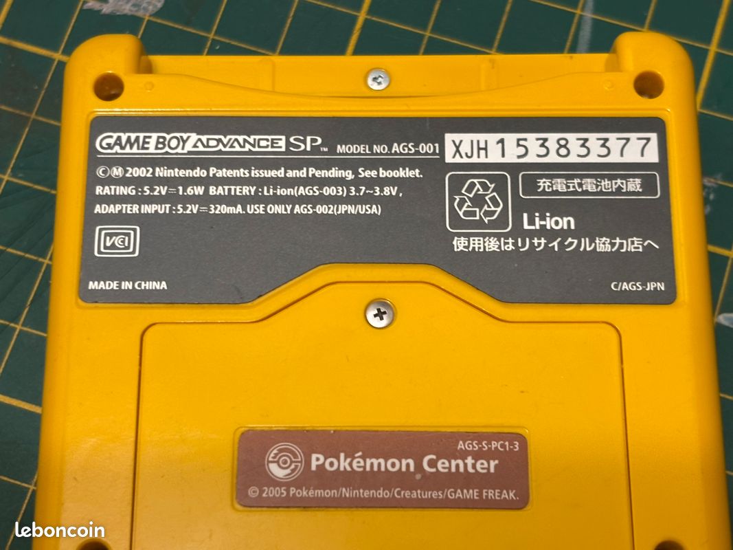 Console Nintendo Game Boy Advance SP Édition Pikachu Import Jap Très Bon État (image 8)