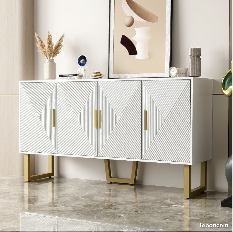 Table neuve laqué blanche (image 3)