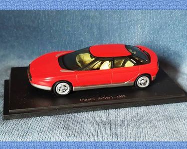 Figurine Citroën Activa I 1988 - Échelle 1/43 - Éditions Atlas - Neuf Sous Blister Rouge