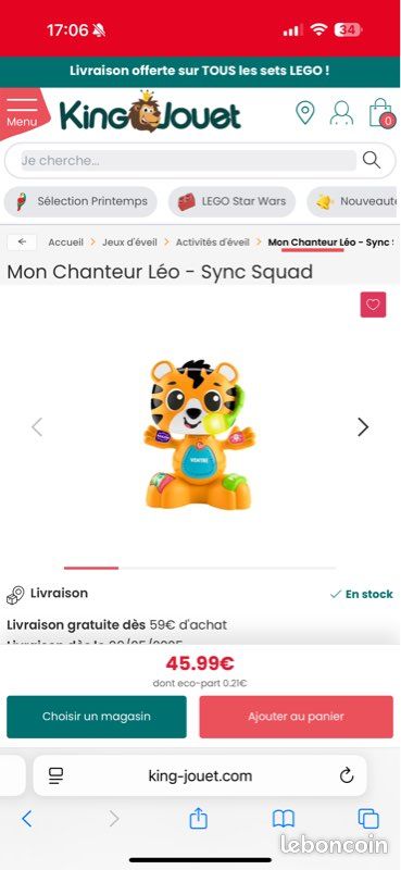 Fisher-Price Jouet Éveil Sync Squad Renard Contraires - Bébé 9 Mois+ - Musique Lumières Interactives - Version Française HYK94