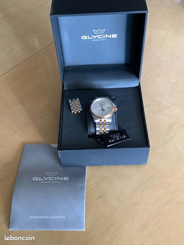 Montre Glycine Automatique Moonphase Montres Bijoux