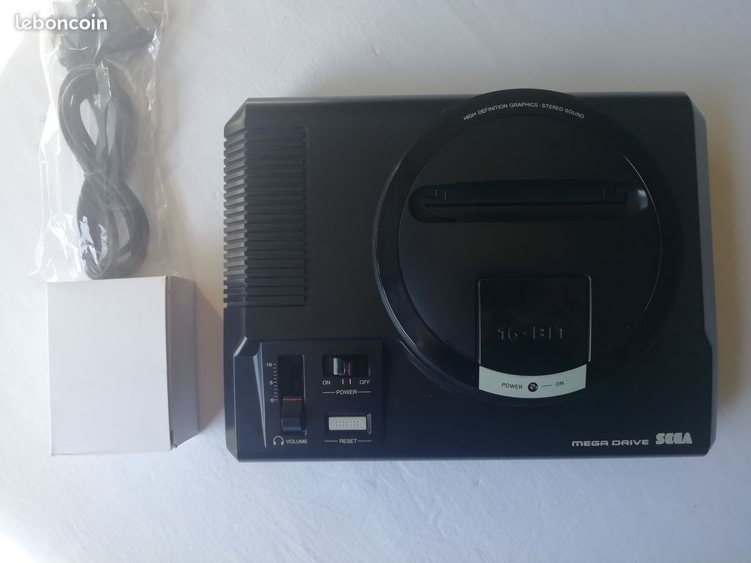 A retro 'Sega' Mega Drive PAL-1 model: 1600-05 16-bit game console with
