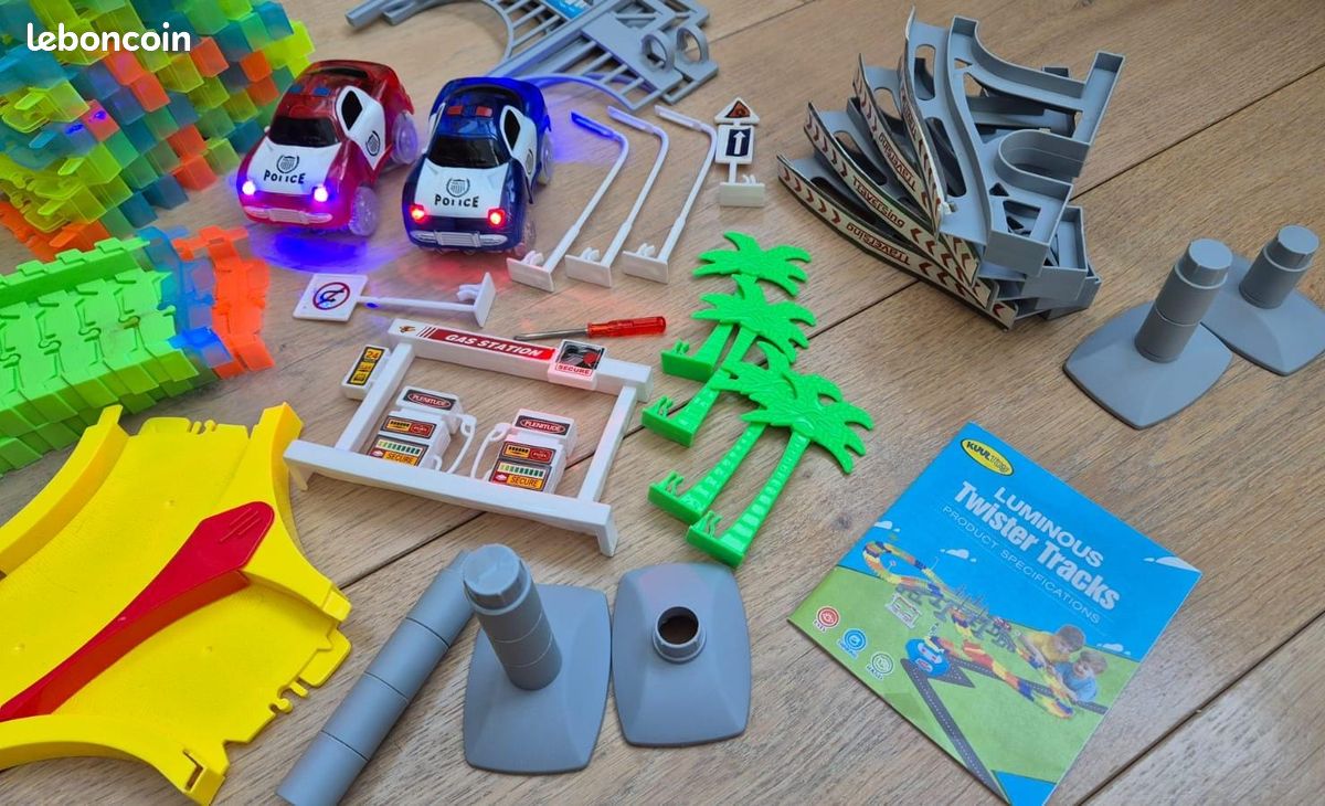 Circuit Voiture Flexible 14 Pièces - Sans Pile - Jouet Éducatif Dès 3 Ans - Cadeau Fille Garçon
