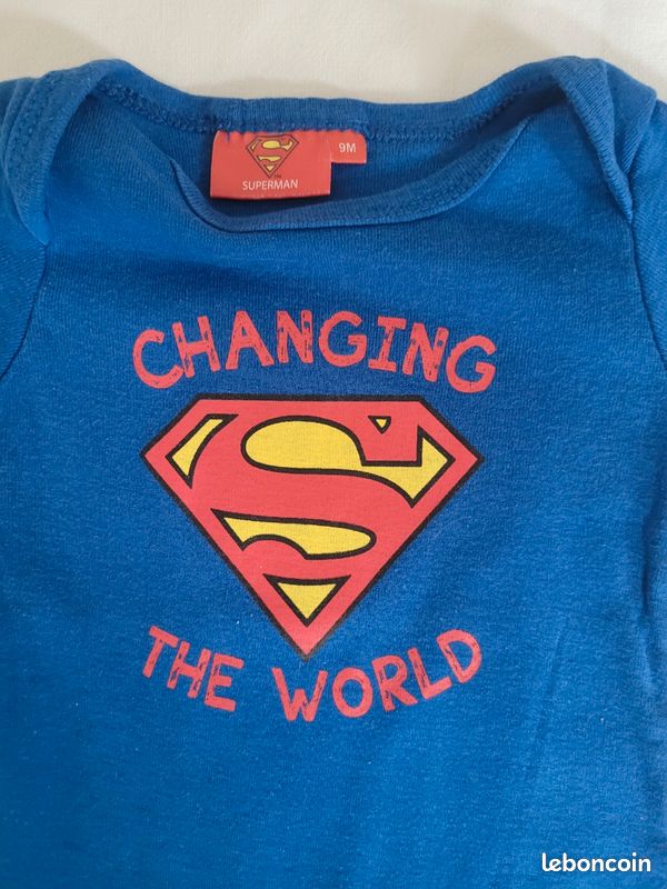 Body manches courtes 9 mois Superman (image 2)