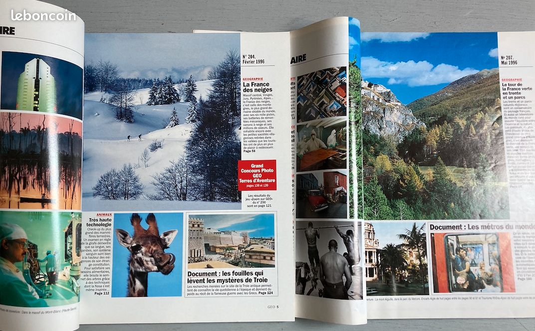 VOYAGER en FRANCE : 10 revues (Géo-Détours en France) {La Loire-Savoie-la France des neiges-Parcs naturels-la Provence-la Normandie / la Gironde-Chartres-Maisons de Pays-Côte d’Opale} (image 6)