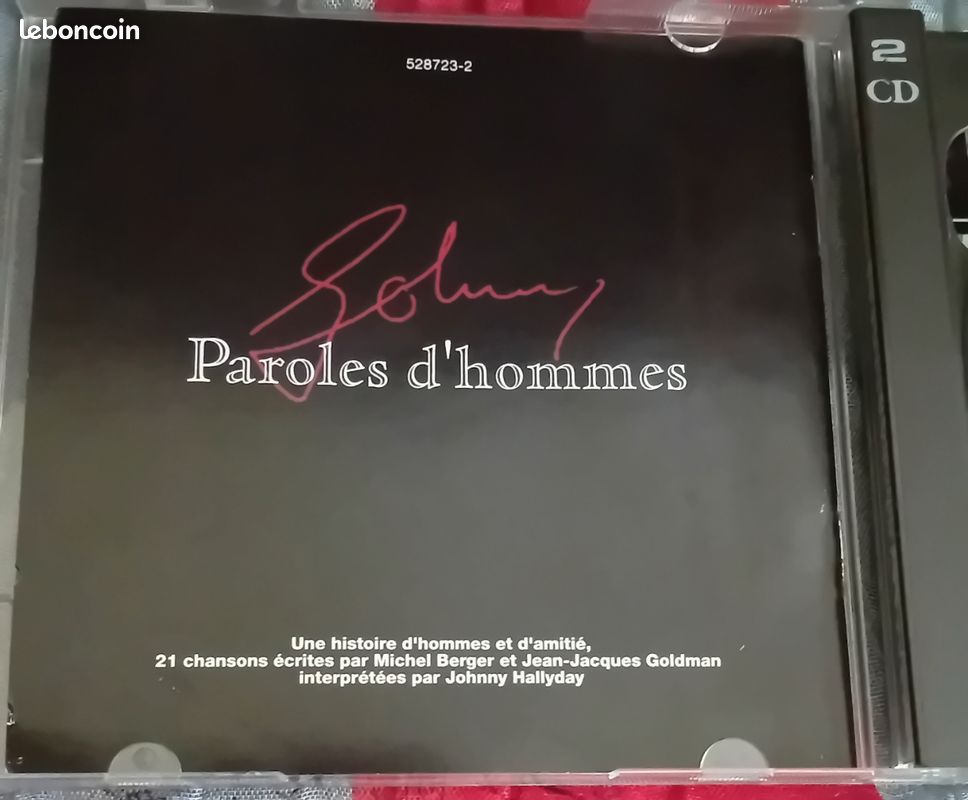 Double album cd Johnny Hallyday " Paroles d'hommes " (image 18)