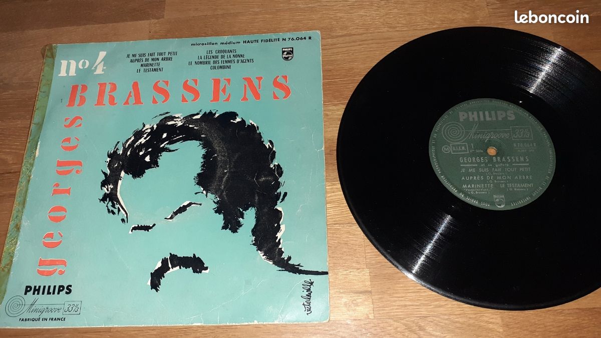 Vinyl 33 1/3 tours Georges Brassens (image 1)