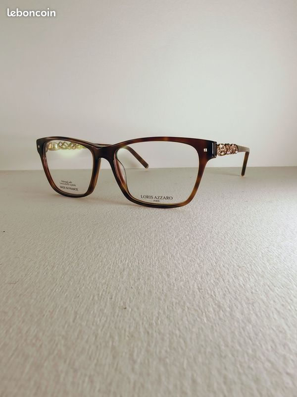 Monture De Lunettes De Vue Loris Azzaro Modèle 864 - 41 - Dorée/marron - Métal - Neuf Sans étiquette