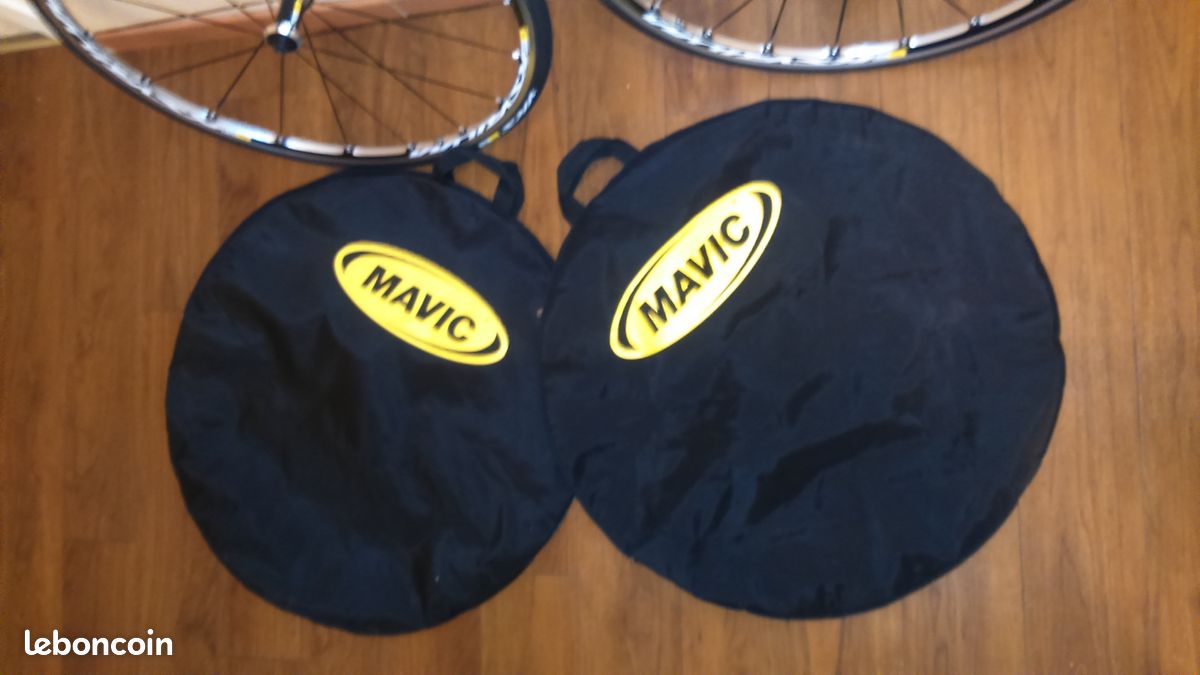 Paire de Roues vélo - Cycle courses Mavic roue libre + pneus + housses (image 5)