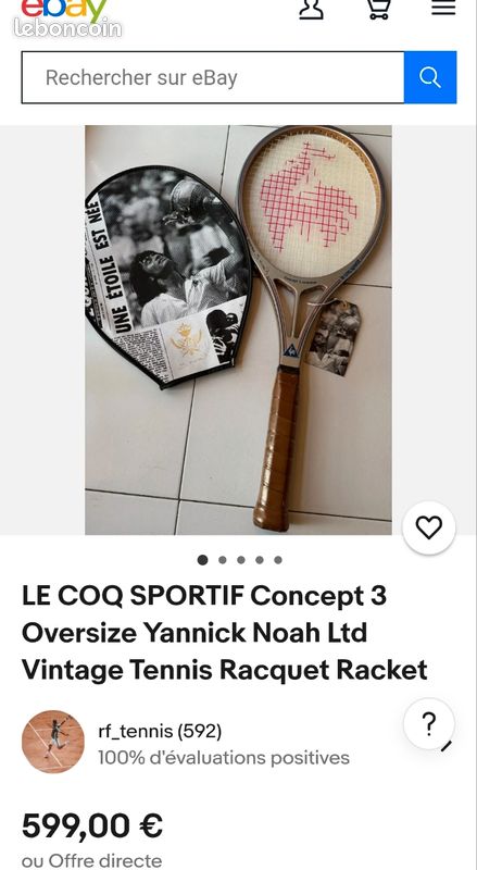 Yannick Noah Tennis Le Coq Sportif Retro Levis Sportif Homme Le