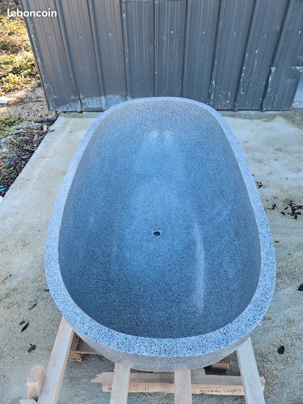 ❤️ Baignoire en pierre fabriquée à la main – Un choix prestigieux pour ceux qui veulent une pièce rare (image 5)