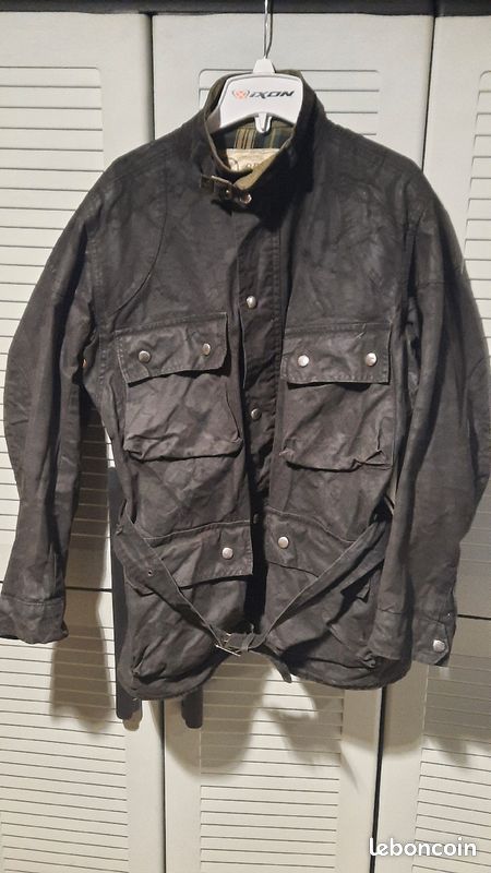 Veste style barbour homme Équipement moto