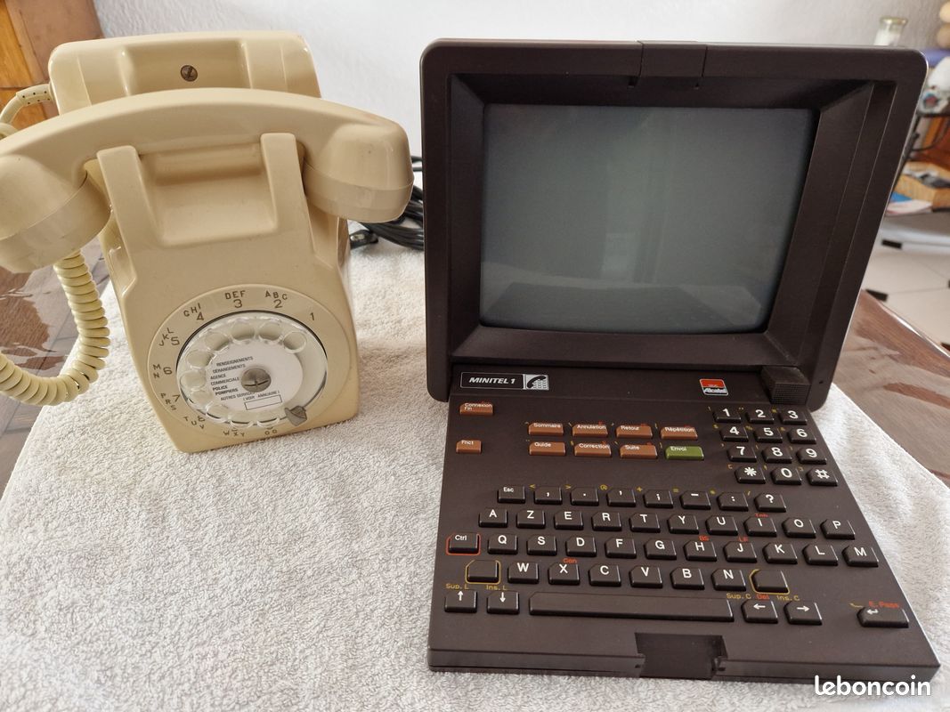 Téléphone Orange Alcatel TBE Elite - Vintage Années 1970
