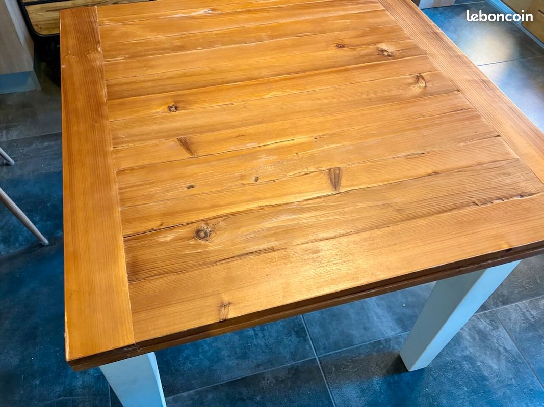 Table en bois pliante 90x90 et 180x90 (image 4)
