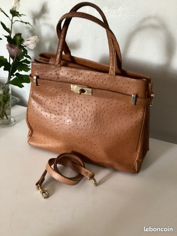 Sac à Main Ou Bandoulière Sabatier En Cuir Noir - Style Sac De Soirée - Occasion Très Bon état