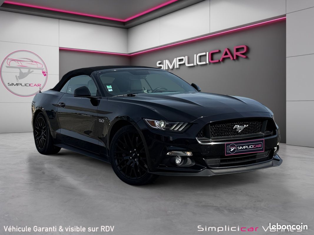 FORD MUSTANG CONVERTIBLE V8 5.0 421 GT BVA Garantie 12 Mois (image 1)