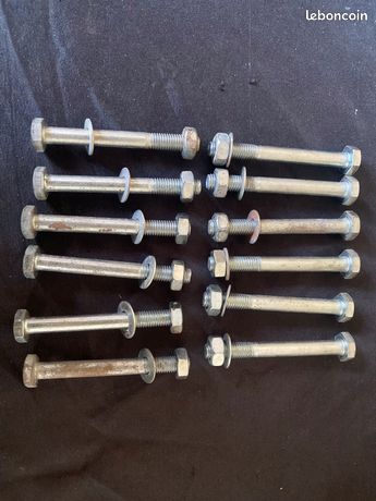 Lot De 12 Boulons à Tête Hexagonale Pour Chenilles Caterpillar - Remplace Référence 141-6348