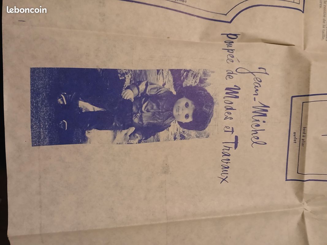Page De Patron Modes Et Travaux Décembre 1978 - Poupée Françoise - Occasion