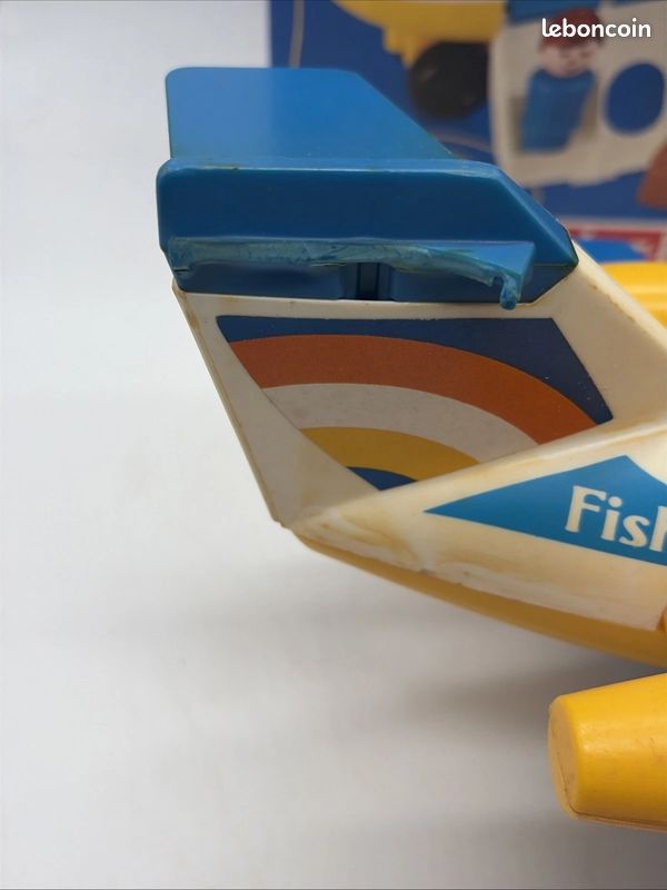 Avion Fisher-Price Vintage Boîte Personnages Little People Aile Réparable (image 14)