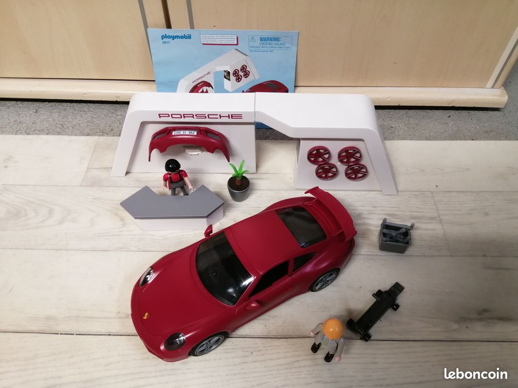 Atelier avec voiture Porsche 911 Carrera s Playmobil (image 2)