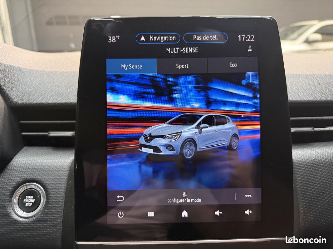 RENAULT CLIO 5 INTENS EDITION ONE 1.0l 100CH CAMERA 360 SIEGES ET VOLANT CHAUFFANTS CARPLAY BOSE GTIE 12 MOIS (image 37)