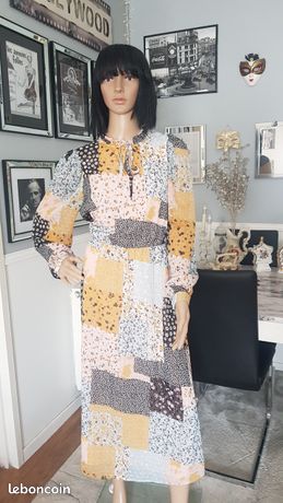 Robe longue teintée pour femme