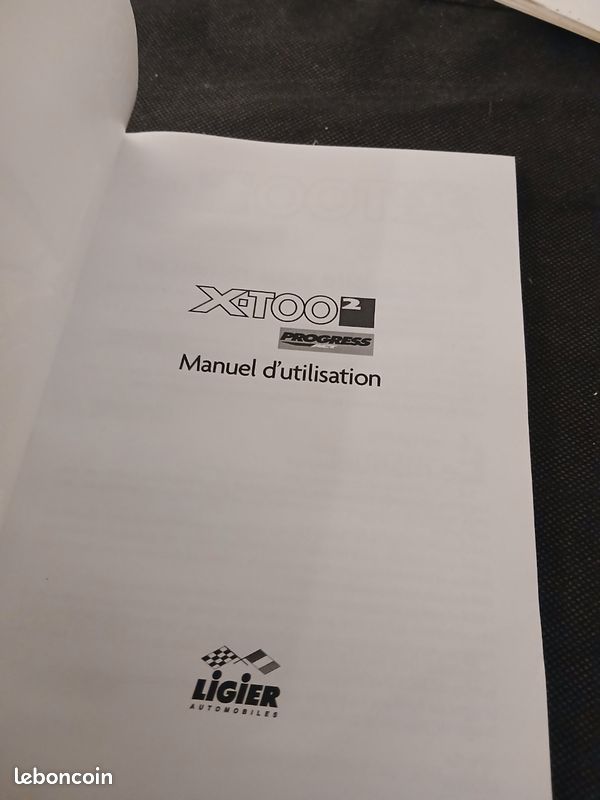 Carnet d entretien Ligier Xtoo neuf (image 2)