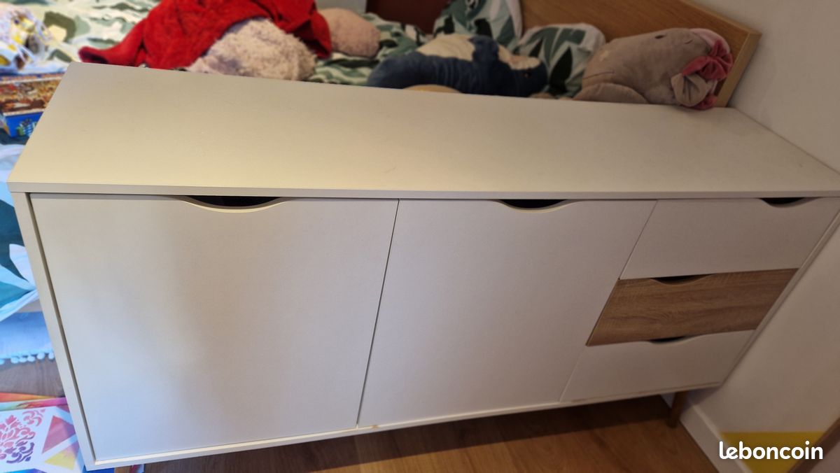 Meuble bas blanc très bon état (image 2)