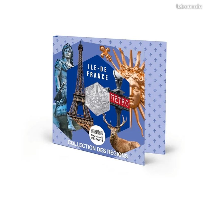 Pièce 10 EUROS Argent "Île de France" (image 2)