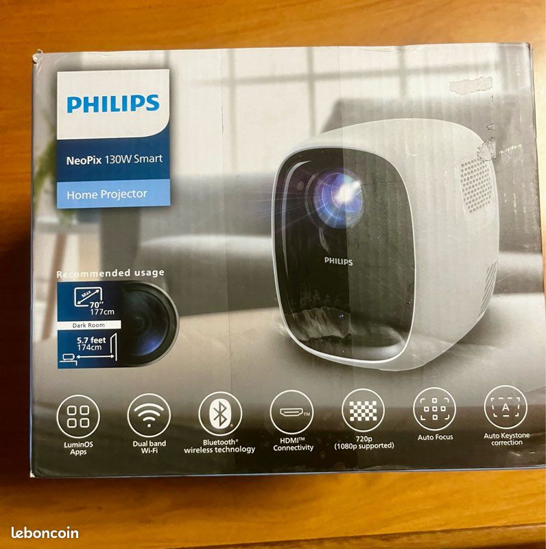 : Vidéoprojecteur Philips NeoPix 130 – Quasi Neuf dans sa boîte (image 1)