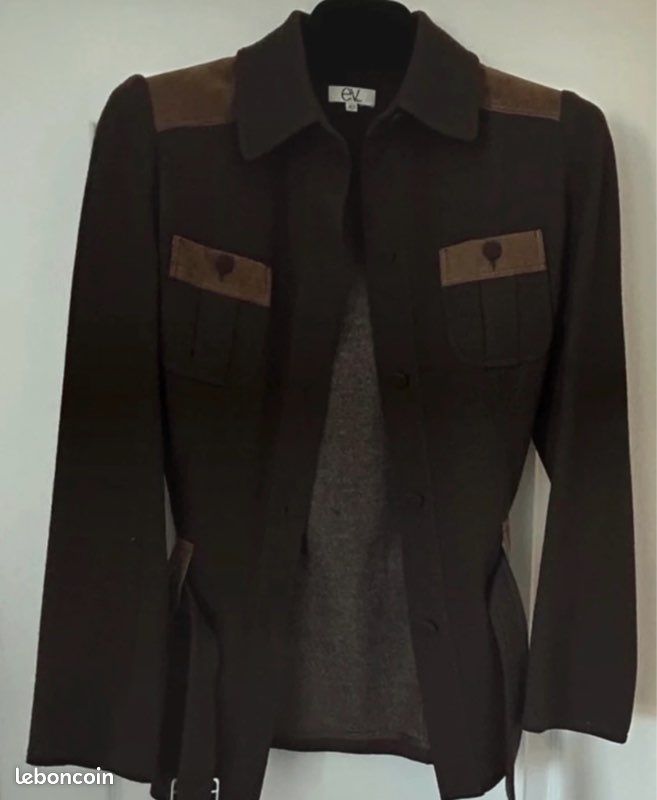 Veste Et Vous Marron en Laine 42 (image 3)