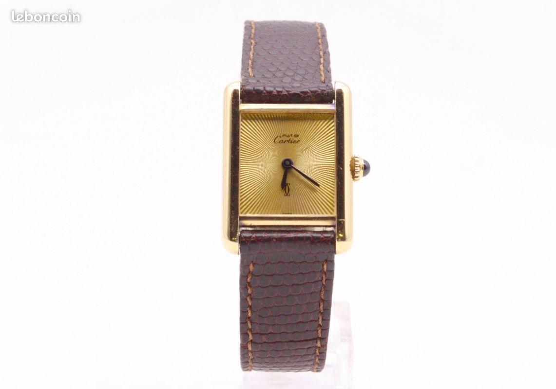 Montre Cartier Tank Vermeil « Sunburst » (image 1)