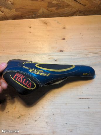 Selle Vélo Selle Italia NitroX NOS - Bleue, 270x130 Mm, Fabriquée En Italie