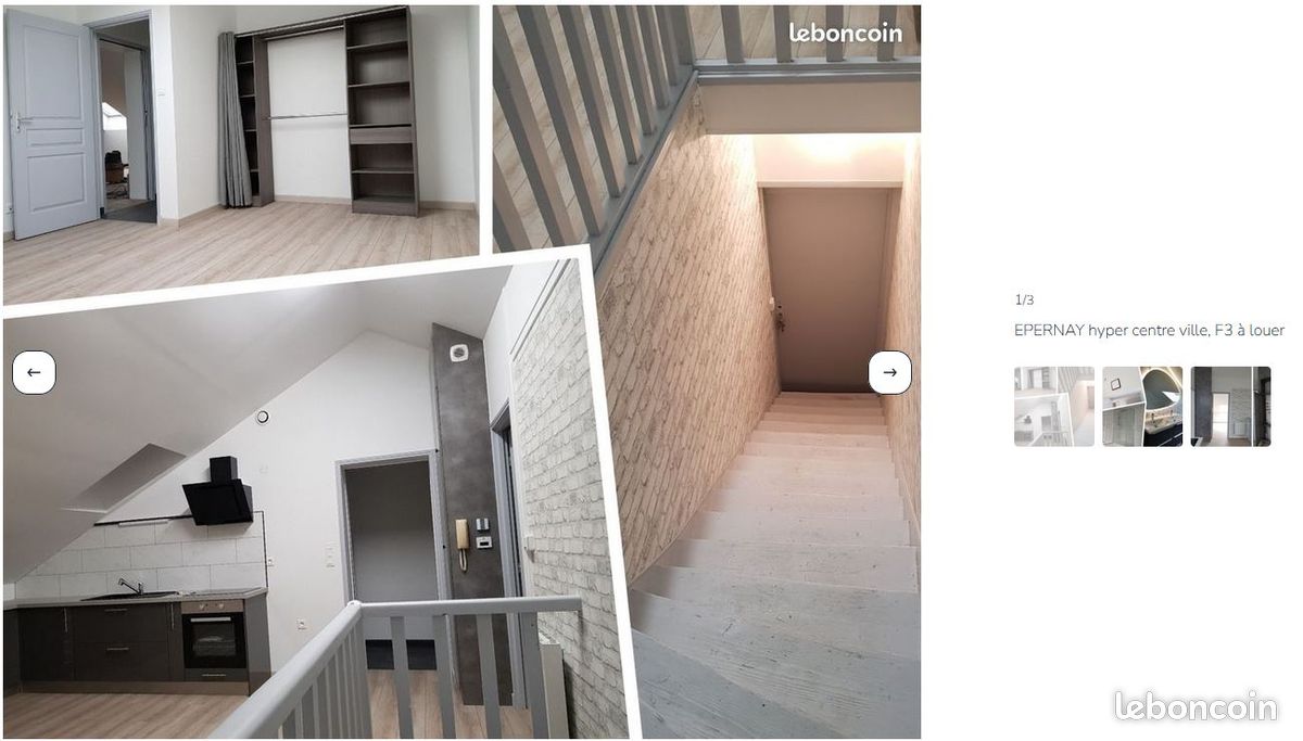 Appartement 3 pièces 60 m² · à Épernay · 60 m² · 695 €