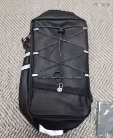 Sac de siège arrière de vélo, support de vélo vtt, sacoche de coffre, sac de voyage étanche de grande capacité avec housse de pluie (image 1)