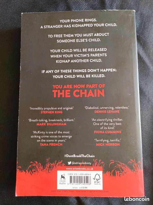 The Chain de Adrian McKinty livre en anglais (image 2)