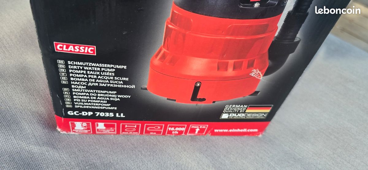 Pompe évacuation Einhell puissante 16000l/h (image 8)